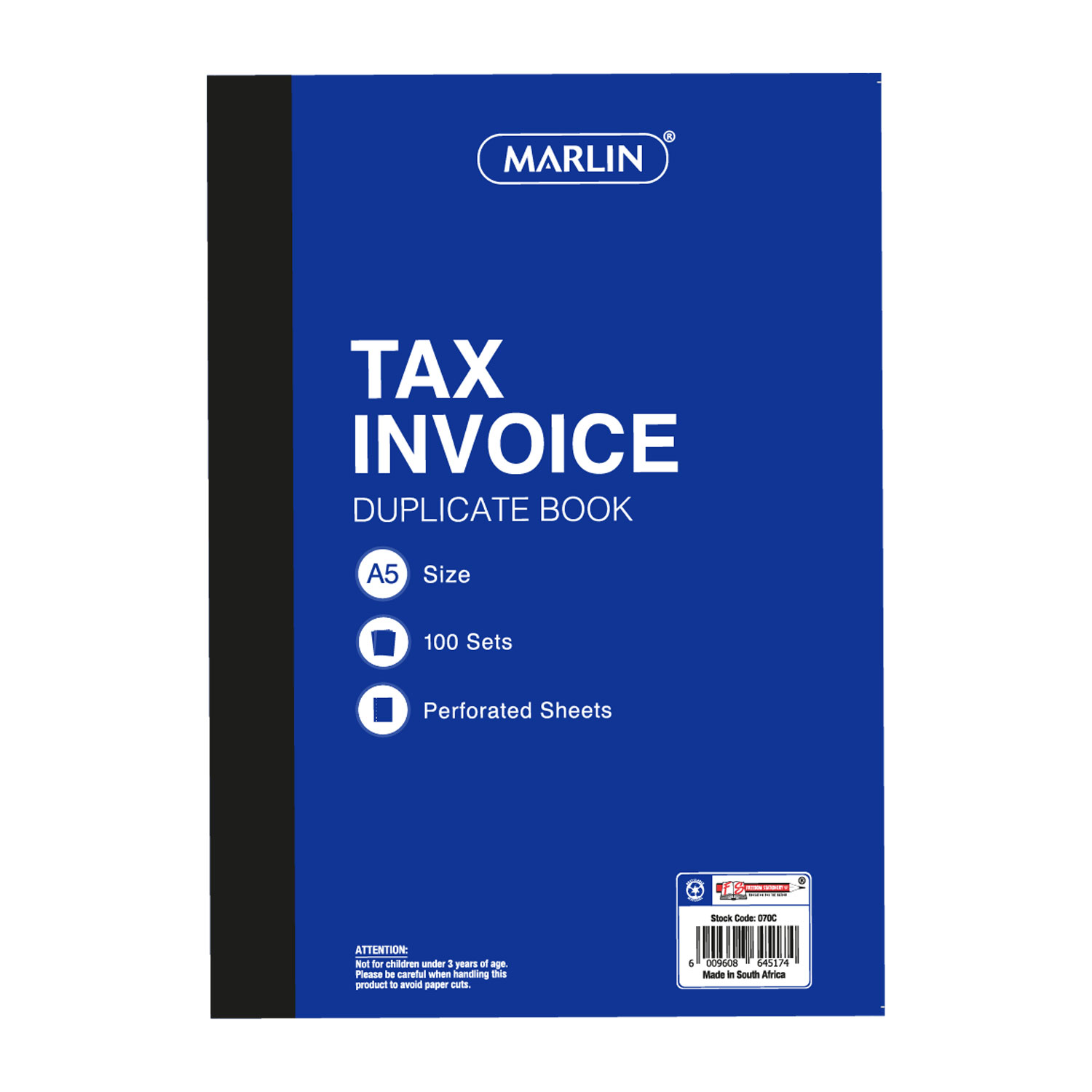 Marlin A5 Carbon Duplicate Invoice Book