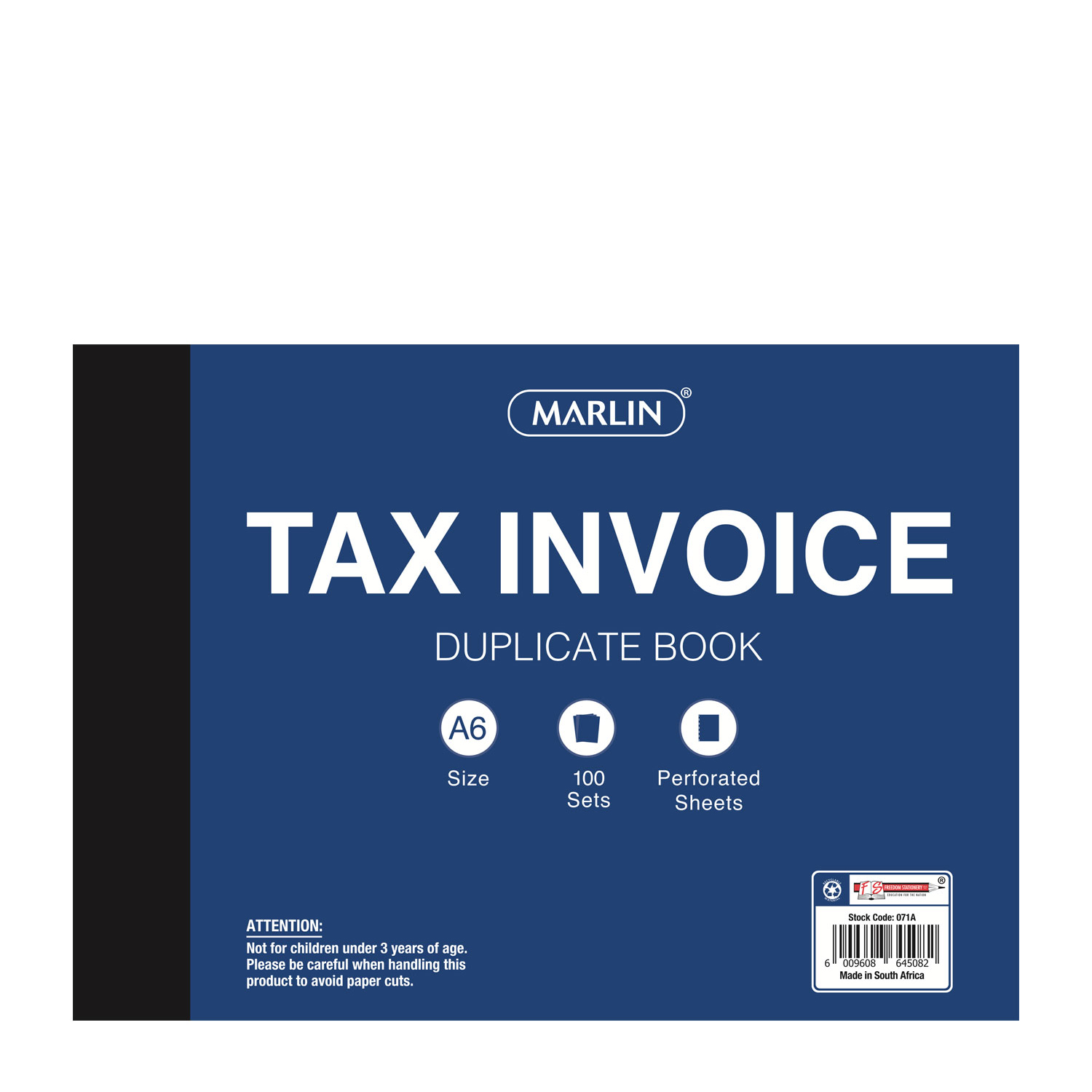 Marlin A6 Carbon Duplicate Invoice Book