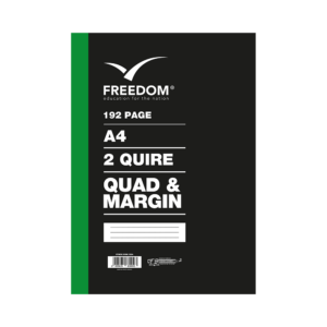 Freedom A4 2 Quire College Exercise Book (blocks)Quad and Margin 196-Page