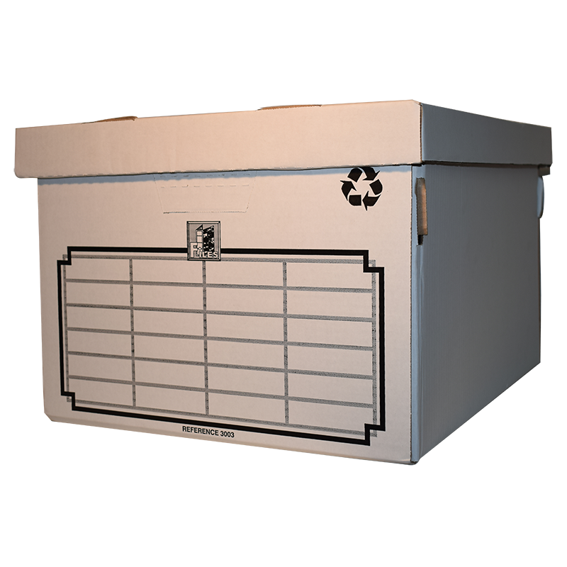 Flamingo Archive Storage Boxes 2 Pack White (Holds +/-5 Lever Arch Files)
