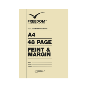 Freedom A4 48 Pages College Exercise Book Feint