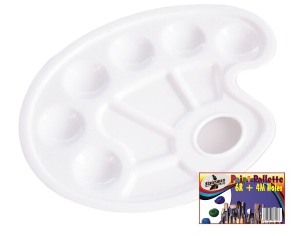 Paint Palette 10 Holes Round