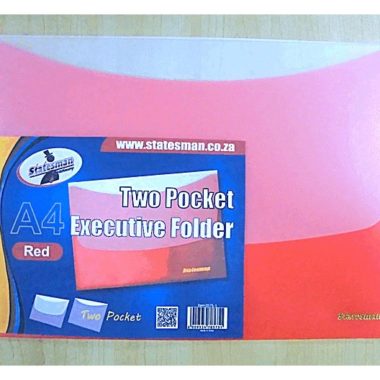 Executive Folders 2 Pocket 4 Pack Red Special Offer
