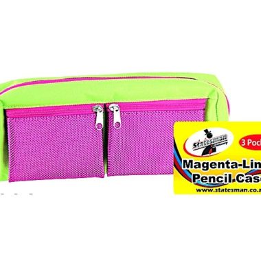 Pencil Case Magenta - 3 Pockets