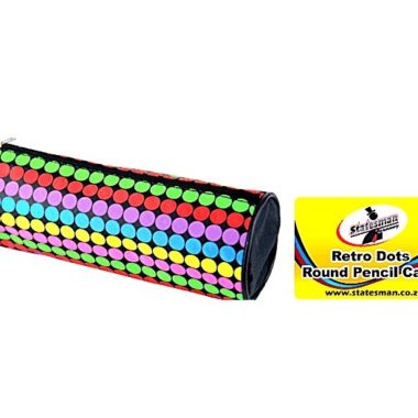 Pencil Case 15cm Round Retro