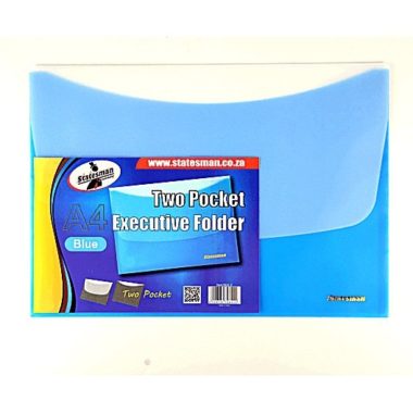Executive Folders 2 Pocket 4 Pack Blue Special Offer