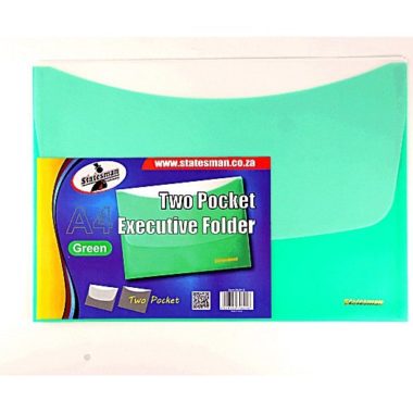 Executive Folders 2 Pocket 4 Pack Green Special Offer