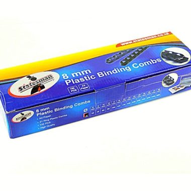 Binding Combs Black 8mm 100 Pack