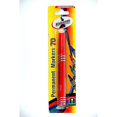 Statesman Red Permanent Marker Single