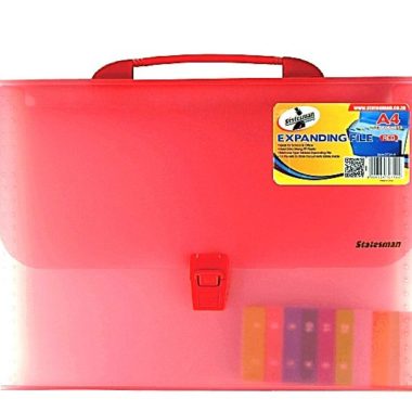 A4 Expanding File 13 Pockets - Red