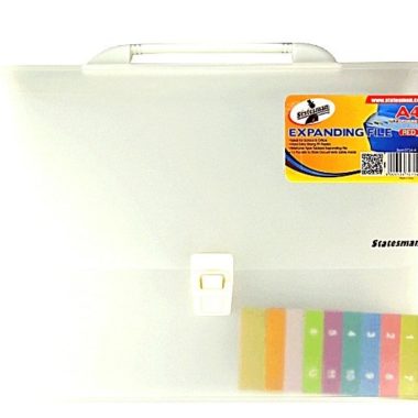 A4 Expanding File 13 Pockets - Clear