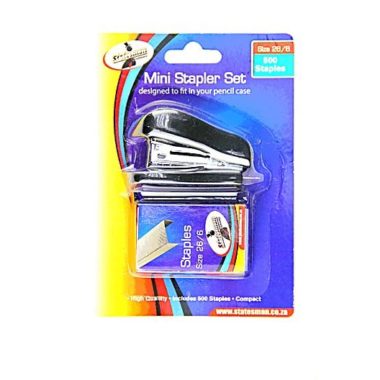 Statesman Mini Stapler Set With Staples
