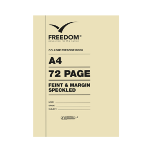 Freedom A4 72 Pages College Exercise Book Speckled