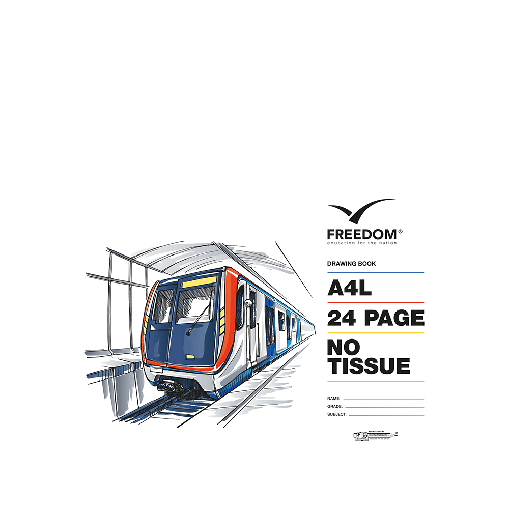 Freedom A4L Drawing Book 24 Pages (No Tissue)