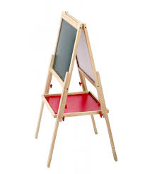 Whiteboard/Chalkboard Deluxe Easel Adjustable For Kids (Perfect For Gifts)