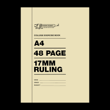 Freedom A4 48 Pages College Exercise Book Ruled 17MM