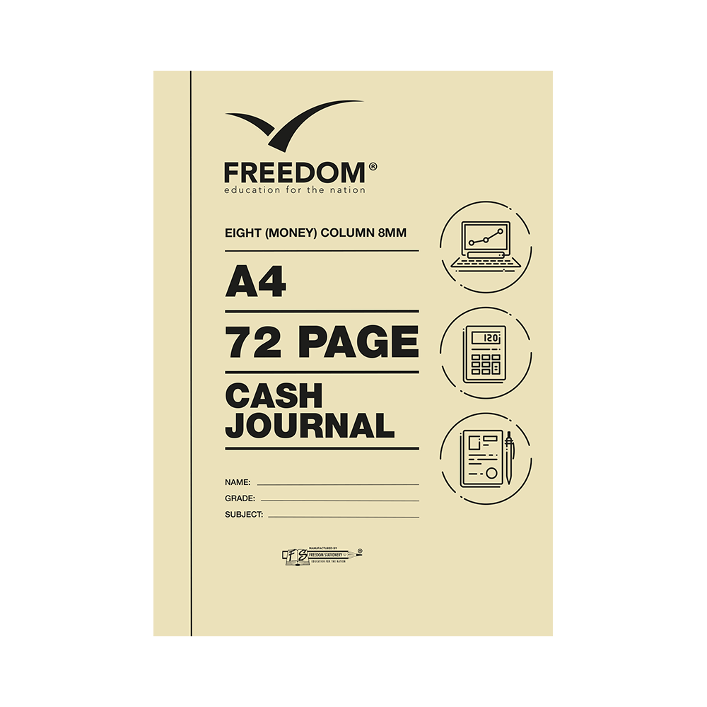 Freedom A4 College Exercise Book 8MC Cash Journal