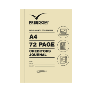 Freedom A4 College Exercise Book 8MC Creditors Journal