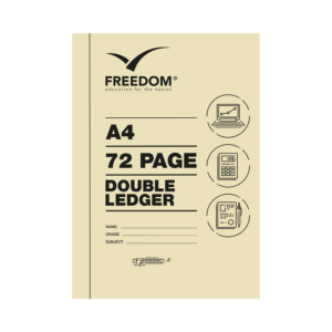 A4 72 Pages College Exercise Book Double Ledger