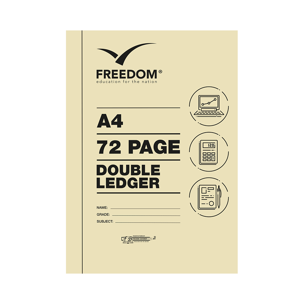 A4 72 Pages College Exercise Book Double Ledger
