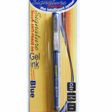 Statesman Anti Fraud Gel Pen Blue