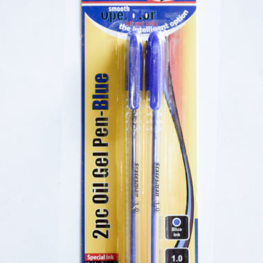 Statesman Oil Gel Pen Blue 2 Pack 1.0