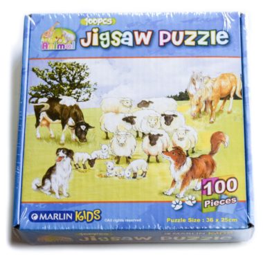 Puzzle 100PC Set Cardboard - For Kids