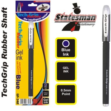 Statesman Gel Pen Tech Grip Blue 0.5