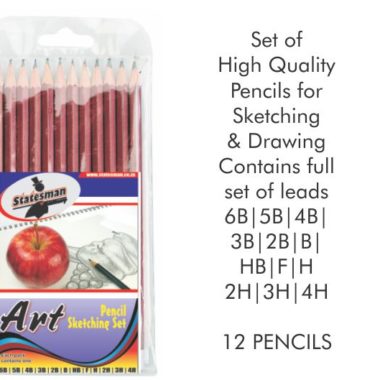 Statesman Artist Pencil Set 12's Assorted