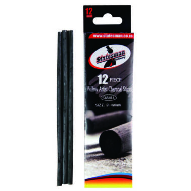 Charcoal Sticks Cedar Wood Artist 3-4mm Thick