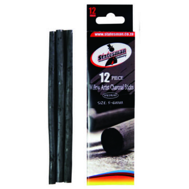 Charcoal Sticks Cedar Wood Artist  5-6mm Thick