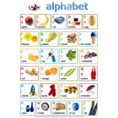 Educational Wall Chart Alphabet ? Dry & Wipe A1 Size (Laminated)