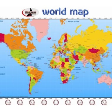 Educational Wall Chart World Map ? Dry & Wipe A1 Size (Laminated)