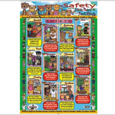 Educational Wall Chart Safety - Dry & Wipe A1 Size (Laminated)