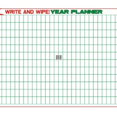 Educational Wall Chart Year Planner ? Dry & Wipe A1 Size (Laminated)