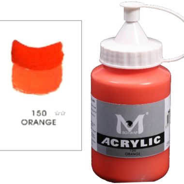 Number 150 Orange Professional Acrylic Paint 250ml