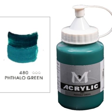 Number 480 Phthalo Green Professional Acrylic Paint