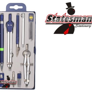 Statesman Technical Drawing Compass Set 9PC