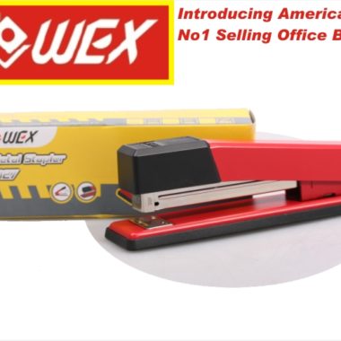 Wex Full Strip Metal Stapler - 20 Sheets - Black/Red - Special Offer !!!