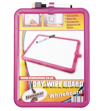 A4 Whiteboard Magnetic - Dry-Wipe & Whiteboard Marker