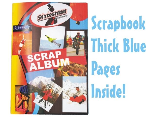 Statesman Scrap Album Blue Pages