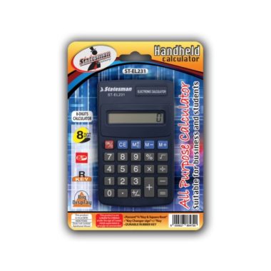 Statesman 8 Digit Basic Calculator Basic - Ideal For Back To School Students