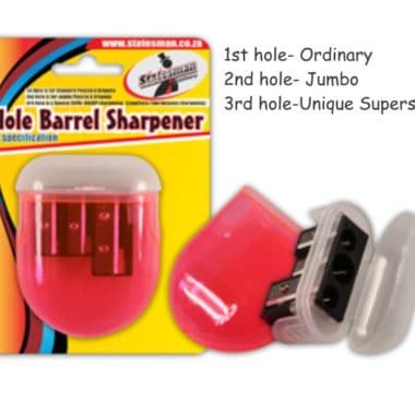 Statesman Sharpener 3 Hole With Container - Special Offer !!!