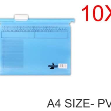 Suspension File A4 PVC Blue 10 Pack