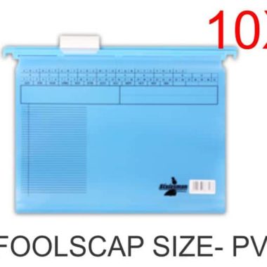 Suspension File Foolscap PVC Blue 10 pack