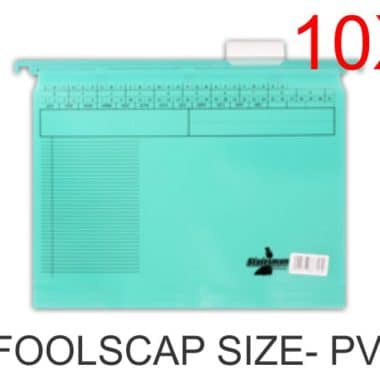 Suspension File Foolscap PVC Red 10 pack
