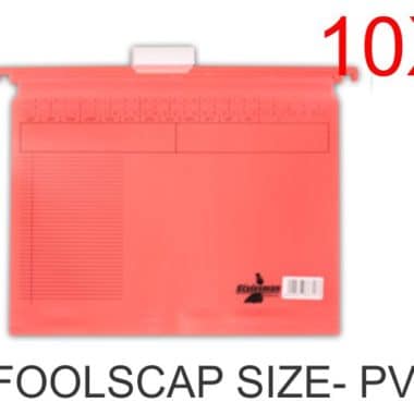 Suspension File Foolscap PVC Green 10 pack