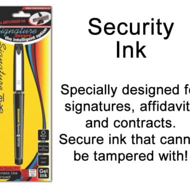 Statesman Anti Fraud Gel Pen Black