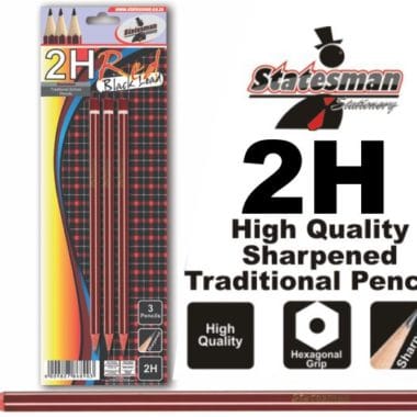 Statesman 2H Pencils 3's