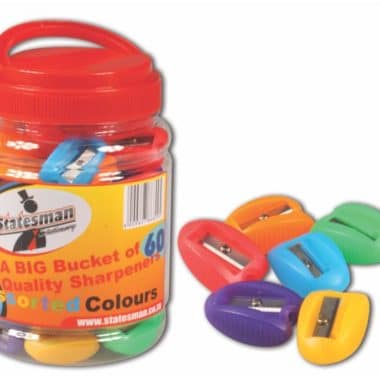 Statesman Sharpeners Plastic 1 Hole Tub Of 60